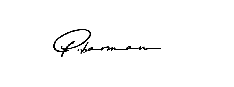 The best way (Asem Kandis PERSONAL USE) to make a short signature is to pick only two or three words in your name. The name P.barman include a total of six letters. For converting this name. P.barman signature style 9 images and pictures png