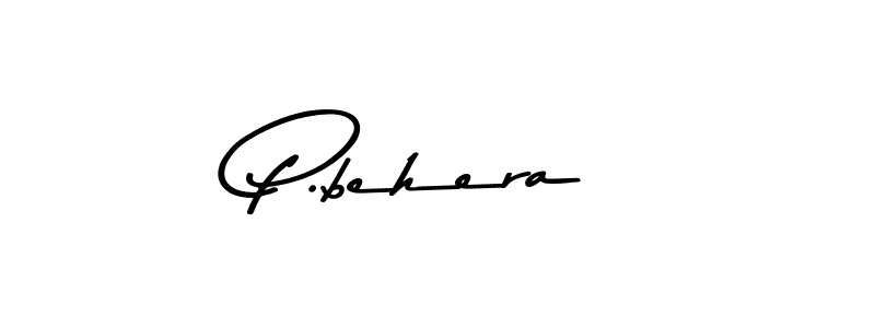 Make a beautiful signature design for name P.behera. With this signature (Asem Kandis PERSONAL USE) style, you can create a handwritten signature for free. P.behera signature style 9 images and pictures png