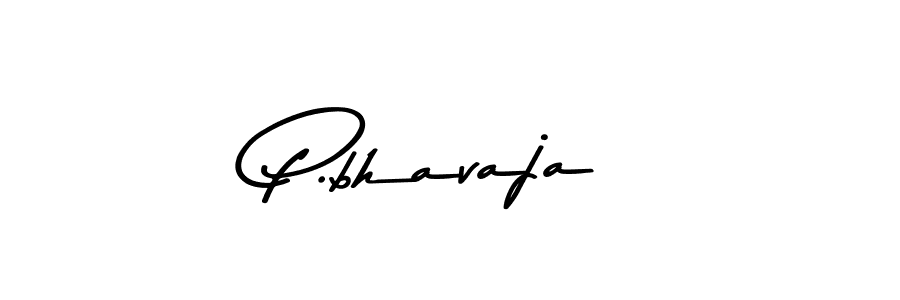 Create a beautiful signature design for name P.bhavaja. With this signature (Asem Kandis PERSONAL USE) fonts, you can make a handwritten signature for free. P.bhavaja signature style 9 images and pictures png