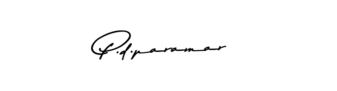 Make a beautiful signature design for name P.d.paramar. With this signature (Asem Kandis PERSONAL USE) style, you can create a handwritten signature for free. P.d.paramar signature style 9 images and pictures png