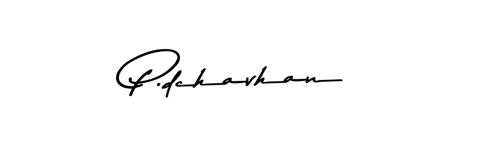 Design your own signature with our free online signature maker. With this signature software, you can create a handwritten (Asem Kandis PERSONAL USE) signature for name P.dchavhan. P.dchavhan signature style 9 images and pictures png