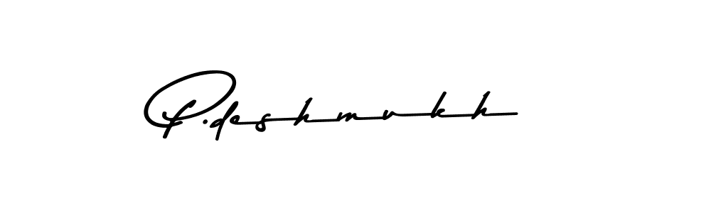 P.deshmukh stylish signature style. Best Handwritten Sign (Asem Kandis PERSONAL USE) for my name. Handwritten Signature Collection Ideas for my name P.deshmukh. P.deshmukh signature style 9 images and pictures png