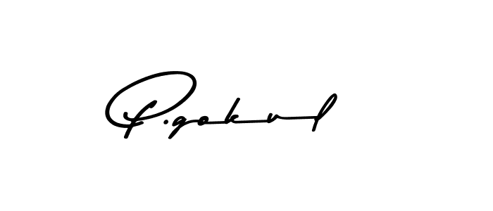 Also You can easily find your signature by using the search form. We will create P.gokul name handwritten signature images for you free of cost using Asem Kandis PERSONAL USE sign style. P.gokul signature style 9 images and pictures png