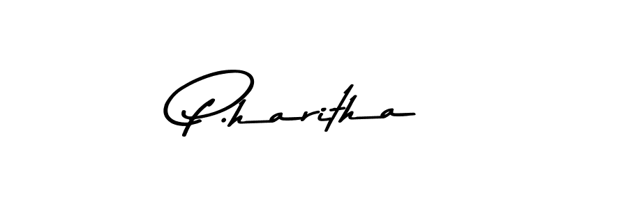Design your own signature with our free online signature maker. With this signature software, you can create a handwritten (Asem Kandis PERSONAL USE) signature for name P.haritha. P.haritha signature style 9 images and pictures png
