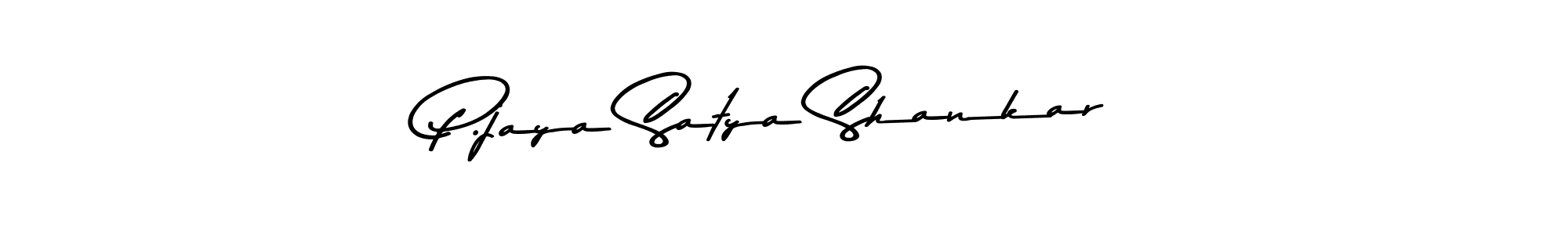 Use a signature maker to create a handwritten signature online. With this signature software, you can design (Asem Kandis PERSONAL USE) your own signature for name P.jaya Satya Shankar. P.jaya Satya Shankar signature style 9 images and pictures png