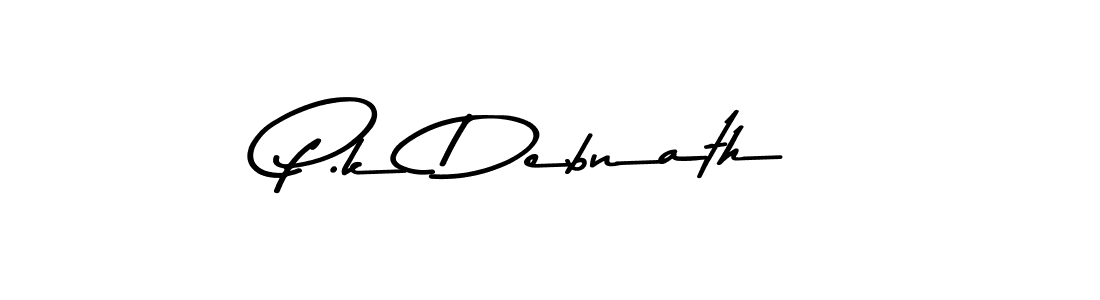 Design your own signature with our free online signature maker. With this signature software, you can create a handwritten (Asem Kandis PERSONAL USE) signature for name P.k Debnath. P.k Debnath signature style 9 images and pictures png