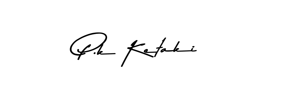 Asem Kandis PERSONAL USE is a professional signature style that is perfect for those who want to add a touch of class to their signature. It is also a great choice for those who want to make their signature more unique. Get P.k Ketaki name to fancy signature for free. P.k Ketaki signature style 9 images and pictures png