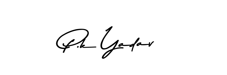 Make a beautiful signature design for name P.k Yadav. With this signature (Asem Kandis PERSONAL USE) style, you can create a handwritten signature for free. P.k Yadav signature style 9 images and pictures png