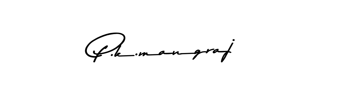 The best way (Asem Kandis PERSONAL USE) to make a short signature is to pick only two or three words in your name. The name P.k.mangraj include a total of six letters. For converting this name. P.k.mangraj signature style 9 images and pictures png
