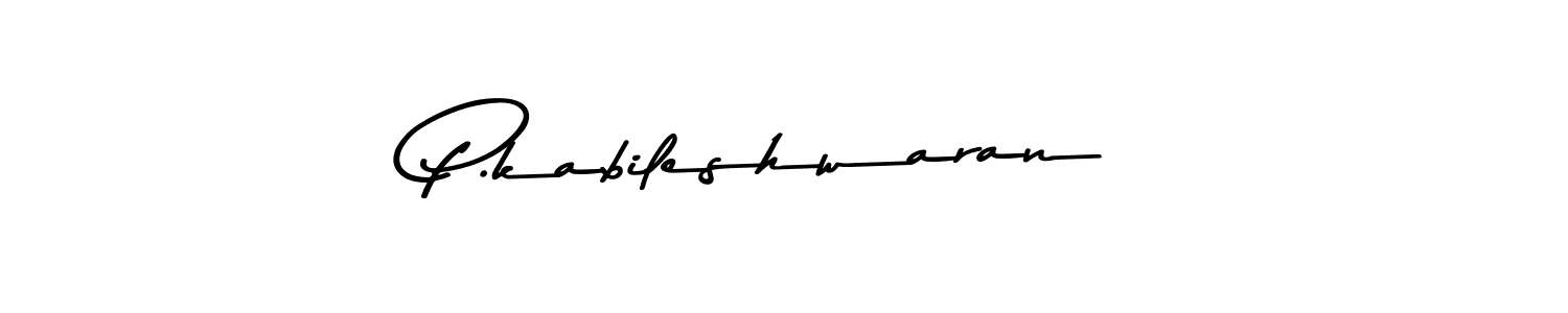 Use a signature maker to create a handwritten signature online. With this signature software, you can design (Asem Kandis PERSONAL USE) your own signature for name P.kabileshwaran. P.kabileshwaran signature style 9 images and pictures png