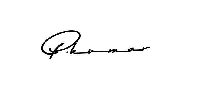 How to make P.kumar name signature. Use Asem Kandis PERSONAL USE style for creating short signs online. This is the latest handwritten sign. P.kumar signature style 9 images and pictures png