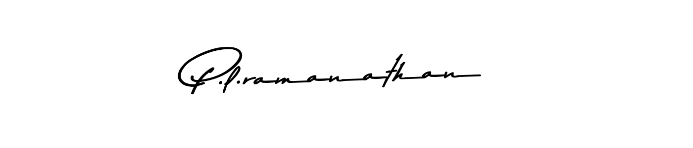 Asem Kandis PERSONAL USE is a professional signature style that is perfect for those who want to add a touch of class to their signature. It is also a great choice for those who want to make their signature more unique. Get P.l.ramanathan name to fancy signature for free. P.l.ramanathan signature style 9 images and pictures png