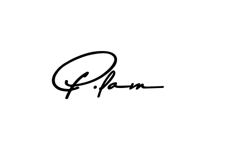 Make a beautiful signature design for name P.lam. With this signature (Asem Kandis PERSONAL USE) style, you can create a handwritten signature for free. P.lam signature style 9 images and pictures png