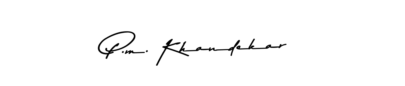 if you are searching for the best signature style for your name P.m. Khandekar. so please give up your signature search. here we have designed multiple signature styles  using Asem Kandis PERSONAL USE. P.m. Khandekar signature style 9 images and pictures png