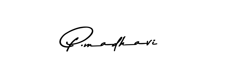 P.madhavi stylish signature style. Best Handwritten Sign (Asem Kandis PERSONAL USE) for my name. Handwritten Signature Collection Ideas for my name P.madhavi. P.madhavi signature style 9 images and pictures png