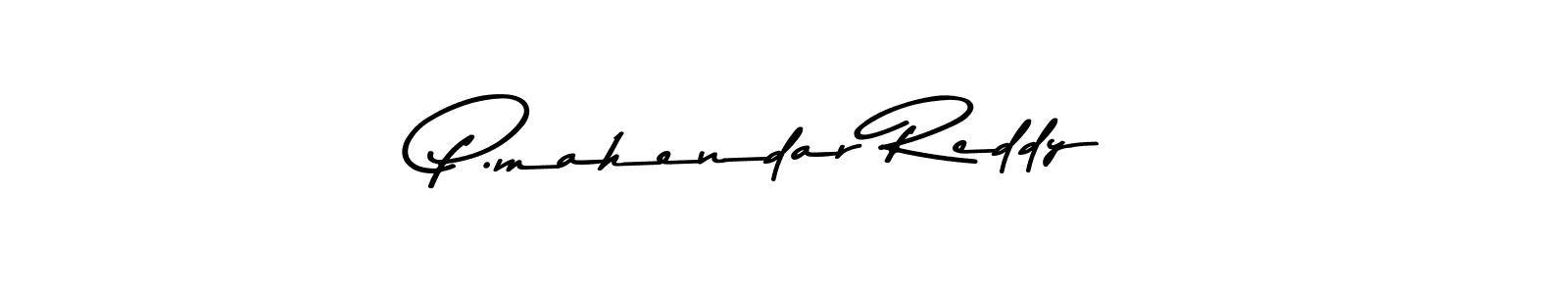 Also You can easily find your signature by using the search form. We will create P.mahendar Reddy name handwritten signature images for you free of cost using Asem Kandis PERSONAL USE sign style. P.mahendar Reddy signature style 9 images and pictures png