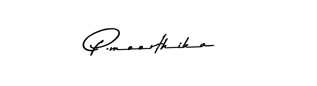 Design your own signature with our free online signature maker. With this signature software, you can create a handwritten (Asem Kandis PERSONAL USE) signature for name P.moorthika. P.moorthika signature style 9 images and pictures png