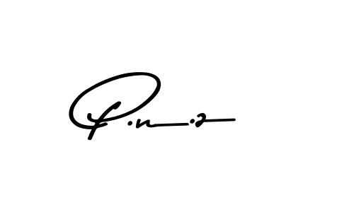 Make a beautiful signature design for name P.n.z. With this signature (Asem Kandis PERSONAL USE) style, you can create a handwritten signature for free. P.n.z signature style 9 images and pictures png