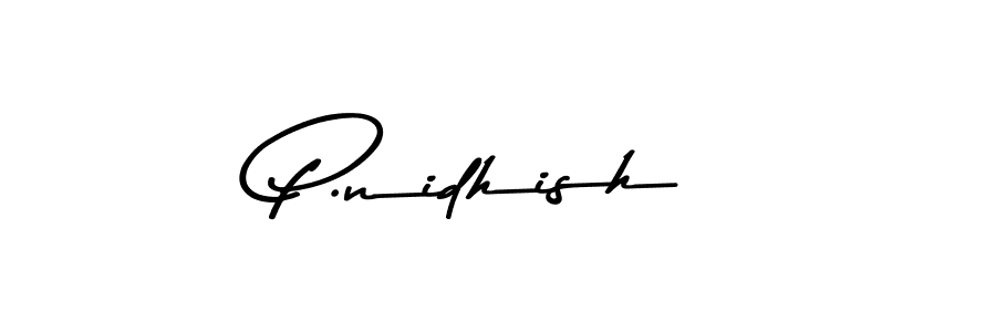 Similarly Asem Kandis PERSONAL USE is the best handwritten signature design. Signature creator online .You can use it as an online autograph creator for name P.nidhish. P.nidhish signature style 9 images and pictures png