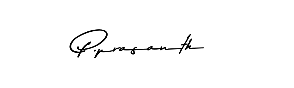 Design your own signature with our free online signature maker. With this signature software, you can create a handwritten (Asem Kandis PERSONAL USE) signature for name P.prasanth. P.prasanth signature style 9 images and pictures png