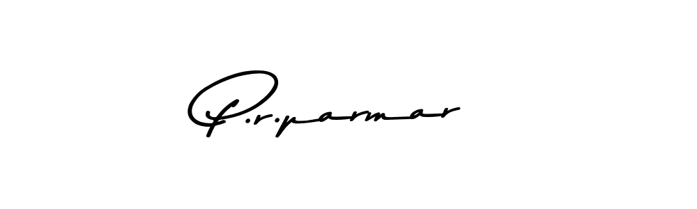 How to make P.r.parmar name signature. Use Asem Kandis PERSONAL USE style for creating short signs online. This is the latest handwritten sign. P.r.parmar signature style 9 images and pictures png