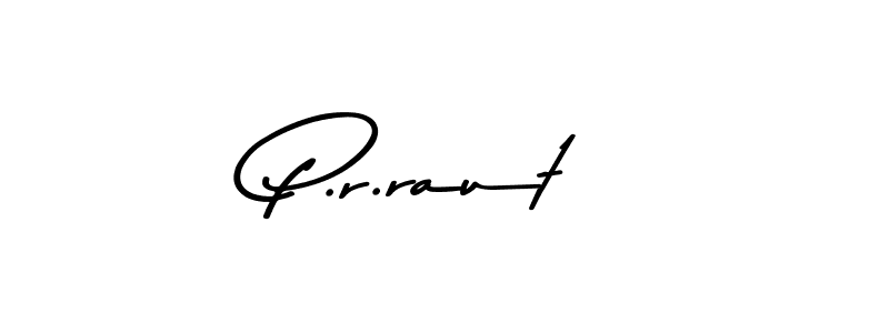 Design your own signature with our free online signature maker. With this signature software, you can create a handwritten (Asem Kandis PERSONAL USE) signature for name P.r.raut. P.r.raut signature style 9 images and pictures png