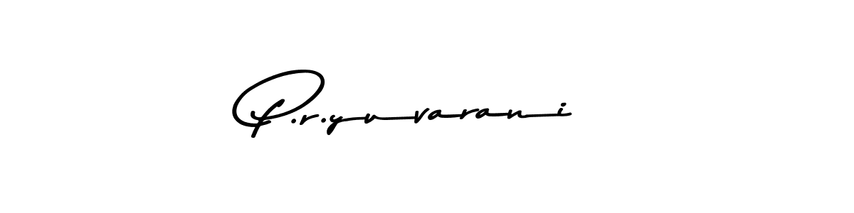 Make a beautiful signature design for name P.r.yuvarani. Use this online signature maker to create a handwritten signature for free. P.r.yuvarani signature style 9 images and pictures png