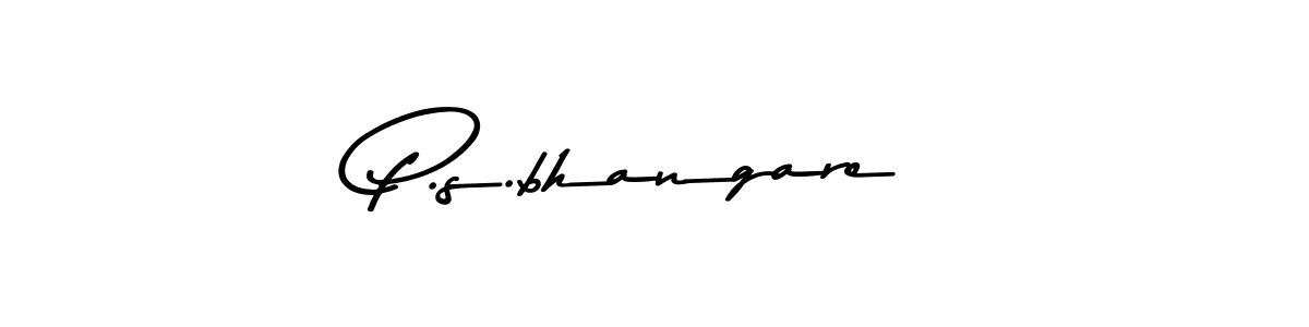 Asem Kandis PERSONAL USE is a professional signature style that is perfect for those who want to add a touch of class to their signature. It is also a great choice for those who want to make their signature more unique. Get P.s.bhangare name to fancy signature for free. P.s.bhangare signature style 9 images and pictures png