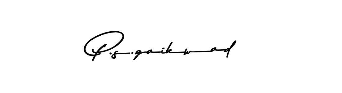 The best way (Asem Kandis PERSONAL USE) to make a short signature is to pick only two or three words in your name. The name P.s.gaikwad include a total of six letters. For converting this name. P.s.gaikwad signature style 9 images and pictures png