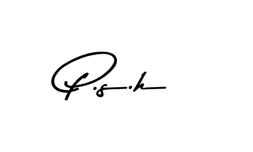 Best and Professional Signature Style for P.s.h. Asem Kandis PERSONAL USE Best Signature Style Collection. P.s.h signature style 9 images and pictures png