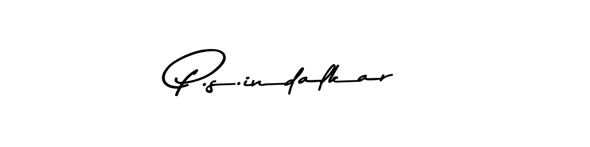 How to make P.s.indalkar signature? Asem Kandis PERSONAL USE is a professional autograph style. Create handwritten signature for P.s.indalkar name. P.s.indalkar signature style 9 images and pictures png