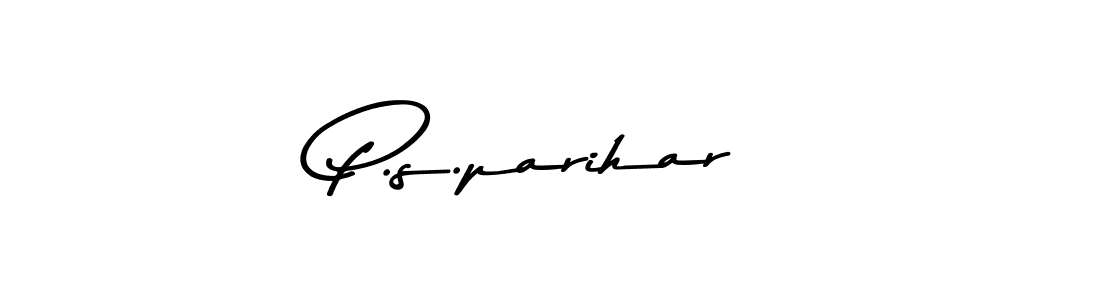 Design your own signature with our free online signature maker. With this signature software, you can create a handwritten (Asem Kandis PERSONAL USE) signature for name P.s.parihar. P.s.parihar signature style 9 images and pictures png