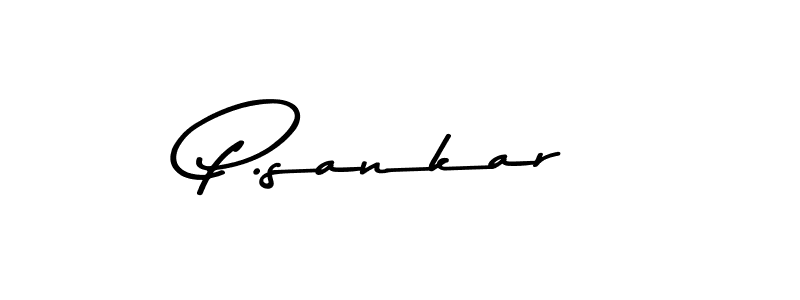 The best way (Asem Kandis PERSONAL USE) to make a short signature is to pick only two or three words in your name. The name P.sankar include a total of six letters. For converting this name. P.sankar signature style 9 images and pictures png