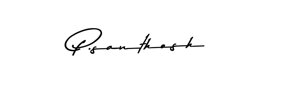 Make a beautiful signature design for name P.santhosh. Use this online signature maker to create a handwritten signature for free. P.santhosh signature style 9 images and pictures png