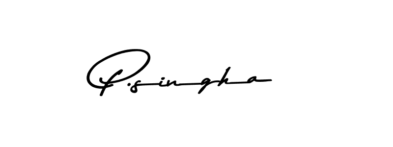 Asem Kandis PERSONAL USE is a professional signature style that is perfect for those who want to add a touch of class to their signature. It is also a great choice for those who want to make their signature more unique. Get P.singha name to fancy signature for free. P.singha signature style 9 images and pictures png