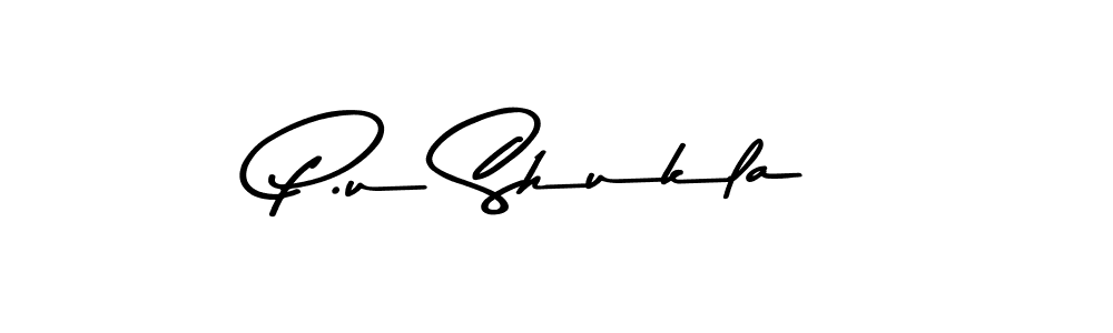 Design your own signature with our free online signature maker. With this signature software, you can create a handwritten (Asem Kandis PERSONAL USE) signature for name P.u Shukla. P.u Shukla signature style 9 images and pictures png