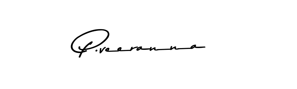 P.veeranna stylish signature style. Best Handwritten Sign (Asem Kandis PERSONAL USE) for my name. Handwritten Signature Collection Ideas for my name P.veeranna. P.veeranna signature style 9 images and pictures png