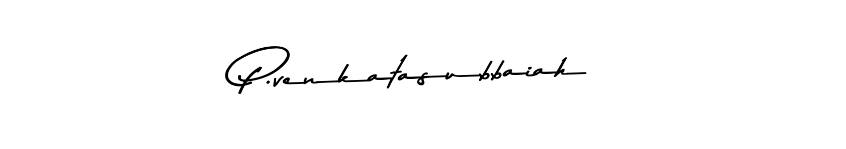 Make a beautiful signature design for name P.venkatasubbaiah. Use this online signature maker to create a handwritten signature for free. P.venkatasubbaiah signature style 9 images and pictures png