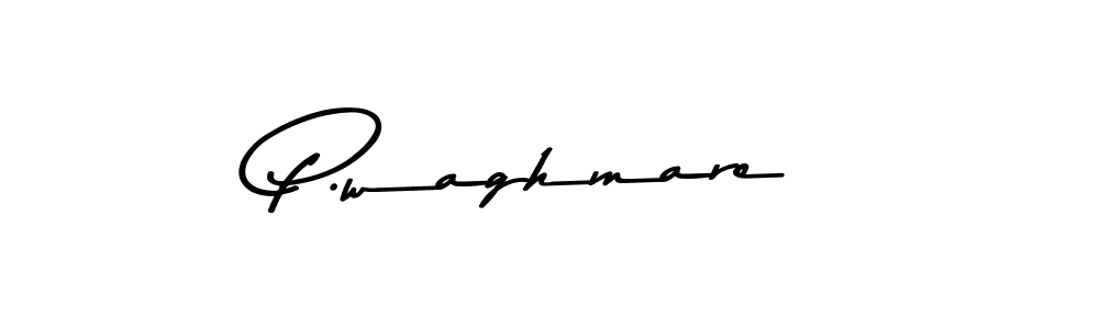 Design your own signature with our free online signature maker. With this signature software, you can create a handwritten (Asem Kandis PERSONAL USE) signature for name P.waghmare. P.waghmare signature style 9 images and pictures png