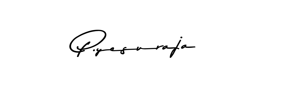 How to Draw P.yesuraja signature style? Asem Kandis PERSONAL USE is a latest design signature styles for name P.yesuraja. P.yesuraja signature style 9 images and pictures png