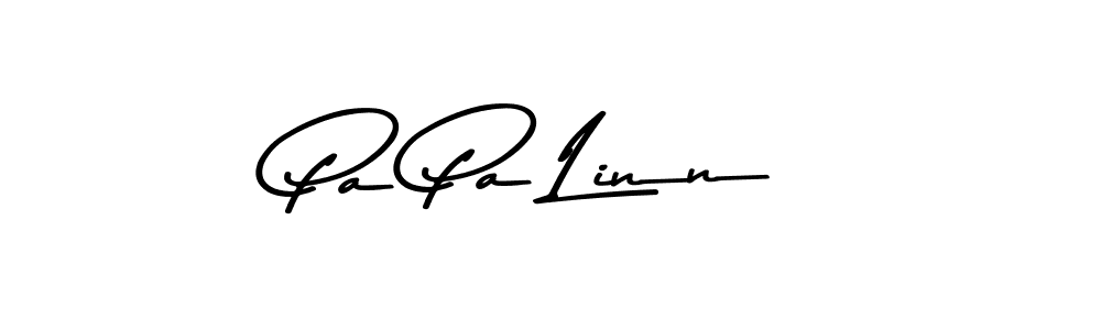 Similarly Asem Kandis PERSONAL USE is the best handwritten signature design. Signature creator online .You can use it as an online autograph creator for name Pa Pa Linn. Pa Pa Linn signature style 9 images and pictures png