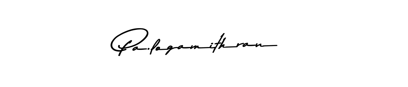 Make a beautiful signature design for name Pa.logamithran. With this signature (Asem Kandis PERSONAL USE) style, you can create a handwritten signature for free. Pa.logamithran signature style 9 images and pictures png
