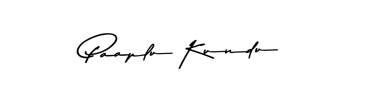 Make a beautiful signature design for name Paaplu Kundu. With this signature (Asem Kandis PERSONAL USE) style, you can create a handwritten signature for free. Paaplu Kundu signature style 9 images and pictures png