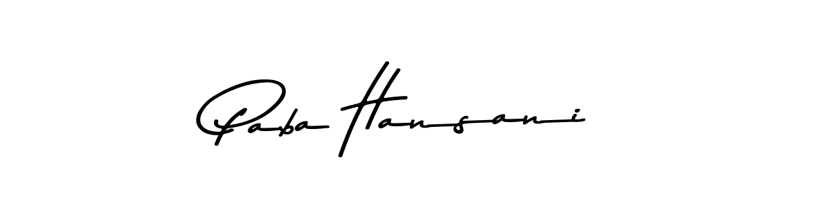 Similarly Asem Kandis PERSONAL USE is the best handwritten signature design. Signature creator online .You can use it as an online autograph creator for name Paba Hansani. Paba Hansani signature style 9 images and pictures png
