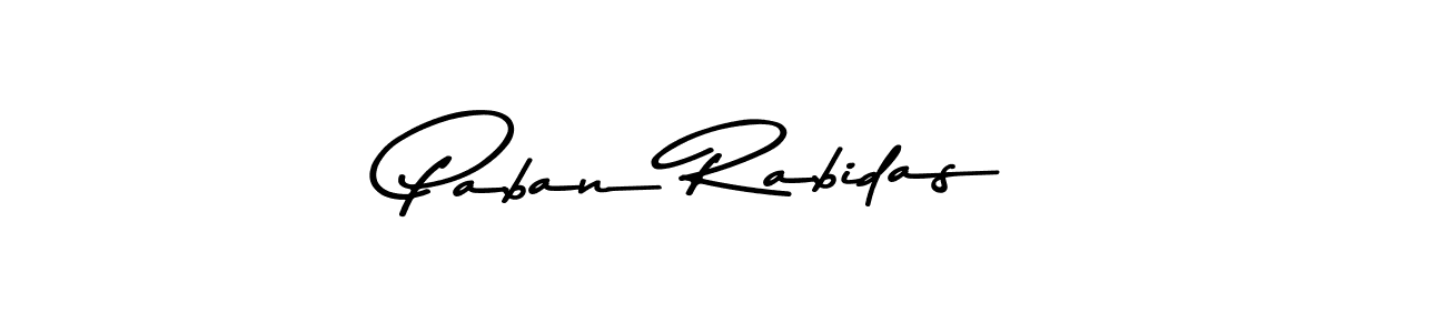 Make a beautiful signature design for name Paban Rabidas. With this signature (Asem Kandis PERSONAL USE) style, you can create a handwritten signature for free. Paban Rabidas signature style 9 images and pictures png