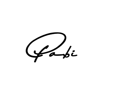 Use a signature maker to create a handwritten signature online. With this signature software, you can design (Asem Kandis PERSONAL USE) your own signature for name Pabi. Pabi signature style 9 images and pictures png