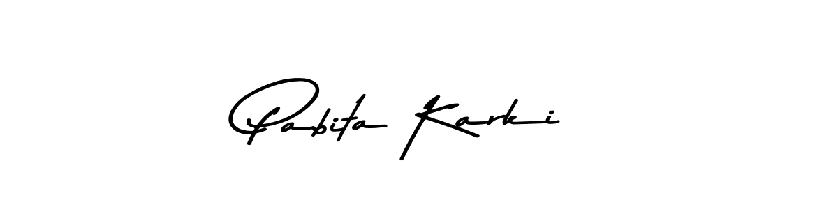 Asem Kandis PERSONAL USE is a professional signature style that is perfect for those who want to add a touch of class to their signature. It is also a great choice for those who want to make their signature more unique. Get Pabita Karki name to fancy signature for free. Pabita Karki signature style 9 images and pictures png