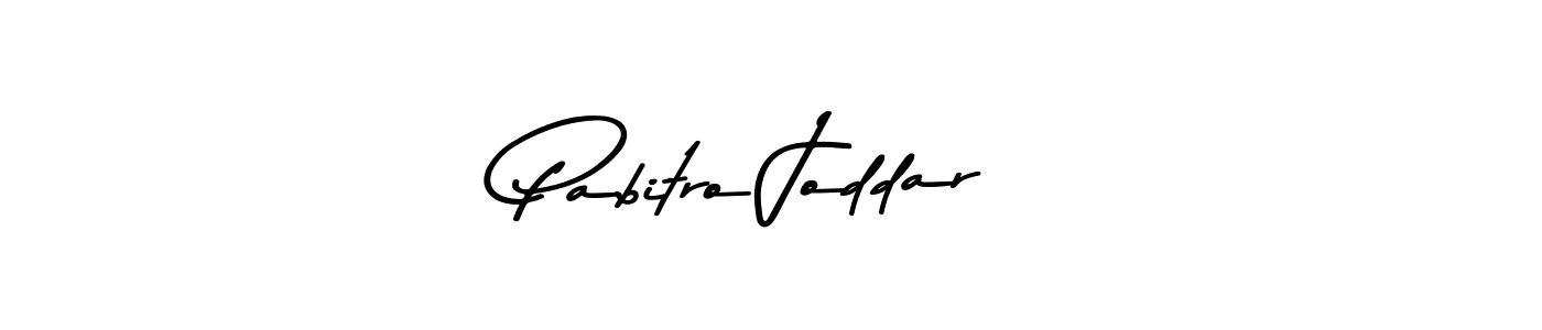 Create a beautiful signature design for name Pabitro Joddar. With this signature (Asem Kandis PERSONAL USE) fonts, you can make a handwritten signature for free. Pabitro Joddar signature style 9 images and pictures png