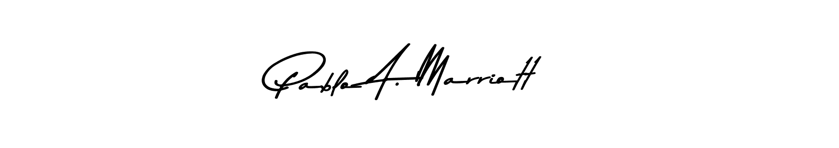 How to make Pablo A. Marriott signature? Asem Kandis PERSONAL USE is a professional autograph style. Create handwritten signature for Pablo A. Marriott name. Pablo A. Marriott signature style 9 images and pictures png