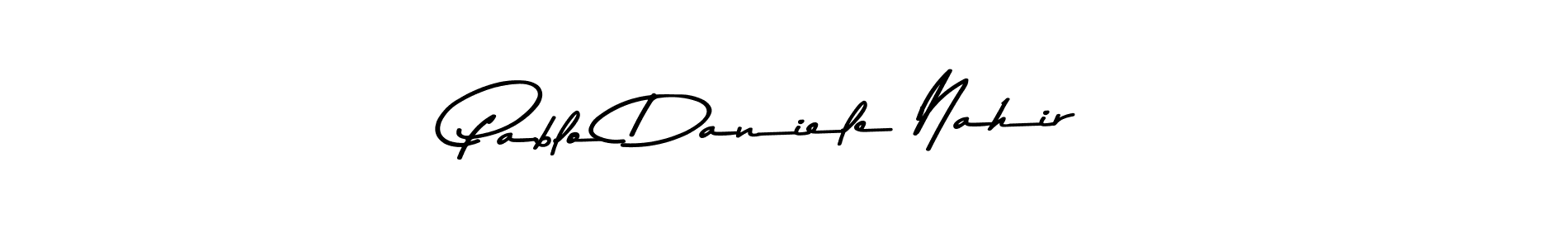 You should practise on your own different ways (Asem Kandis PERSONAL USE) to write your name (Pablo Daniele Nahir) in signature. don't let someone else do it for you. Pablo Daniele Nahir signature style 9 images and pictures png